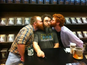 Beardy redheaded kiss