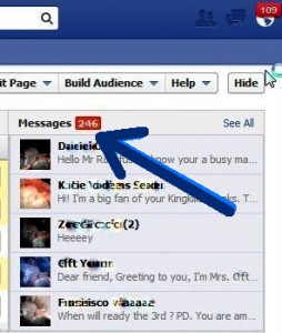 messages tab FB