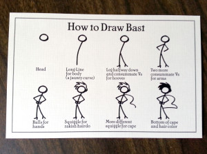 How to Draw Bast