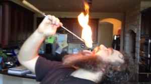 Pat eating fire screenshot